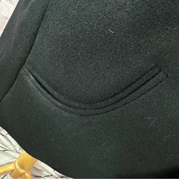 Chico's black blazer jacket sz 2 (large 12) high mock collar business office - Picture 10 of 10